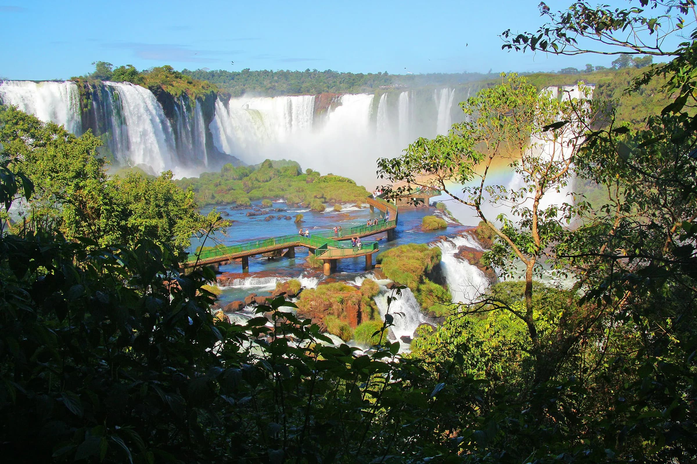 Panoramic view of Iguazú Falls