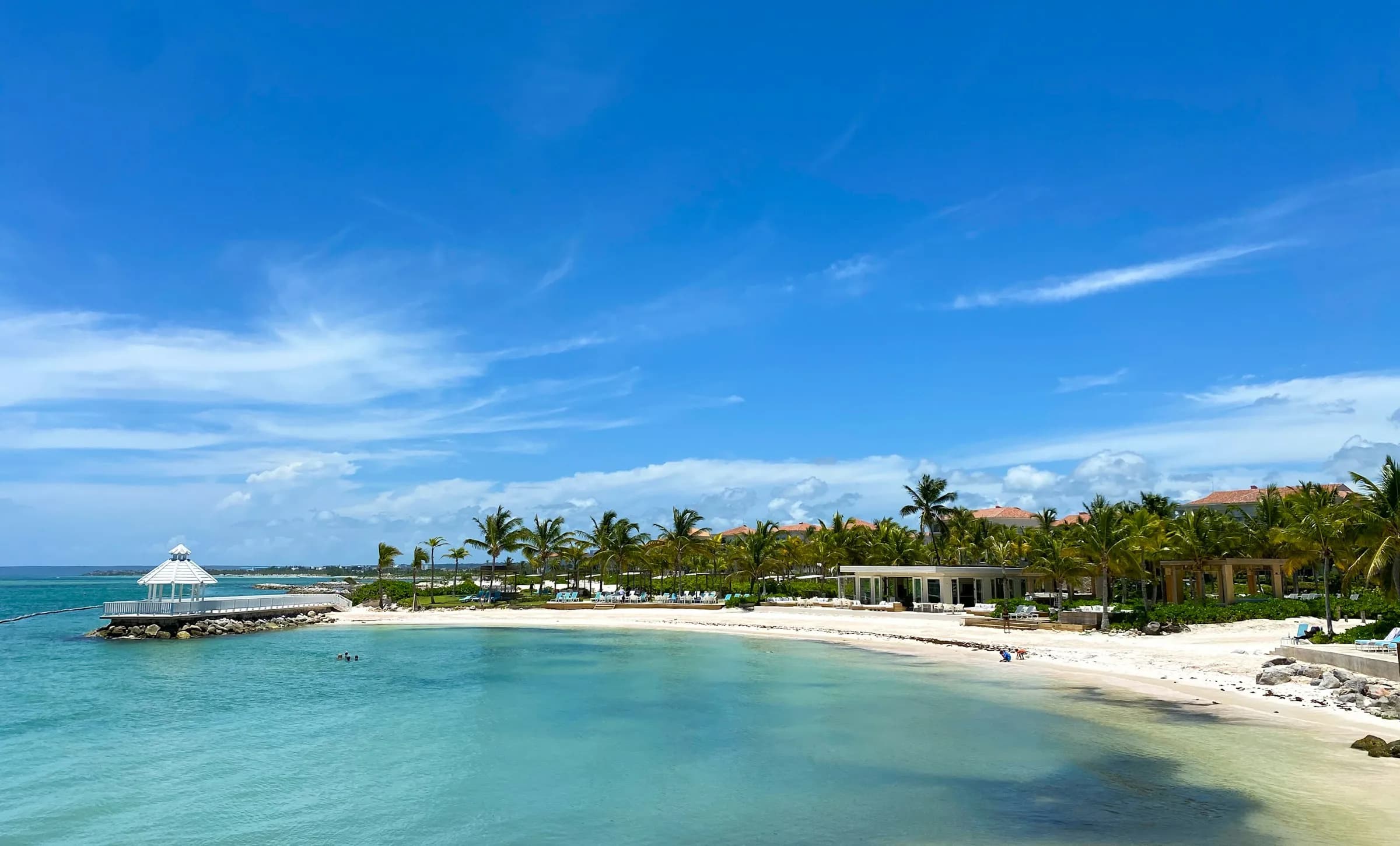 Punta Cana's palm trees and blue water